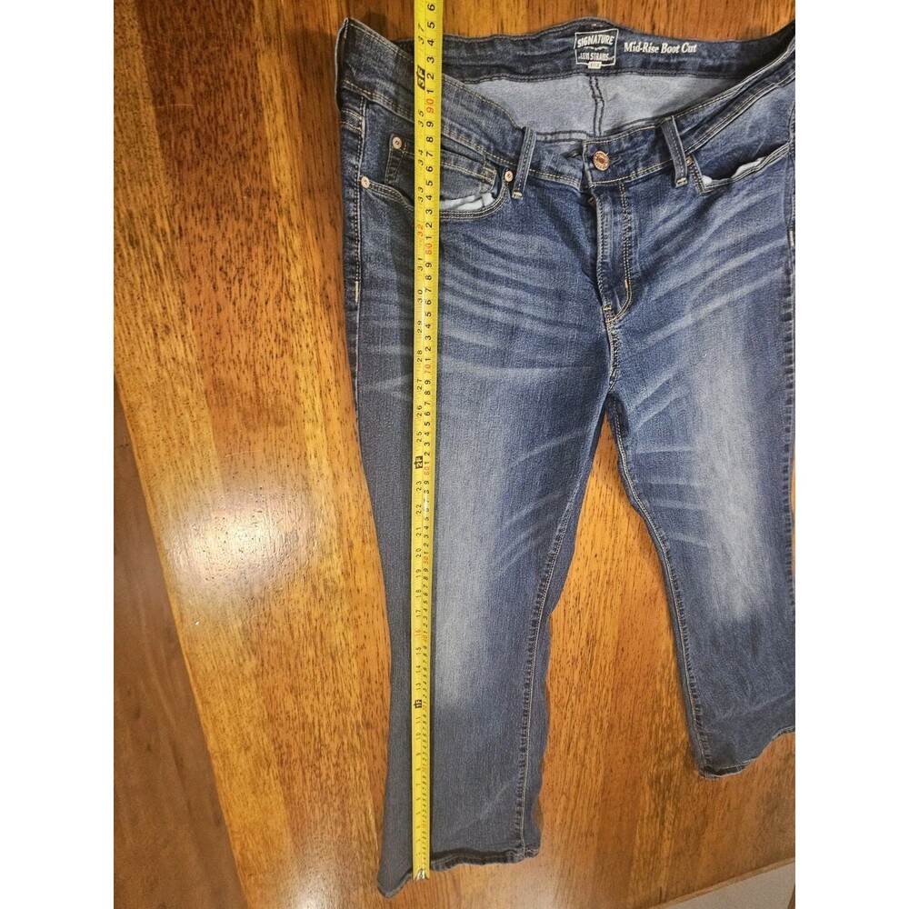 Levi Strauss Signature Gold Mid-Rise Bootcut Jeans Womens Blue Denim 16S 33x30 - Picture 9 of 12